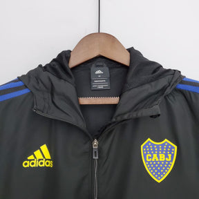Corta Vento Boca Juniors Preto e Azul - Futhold