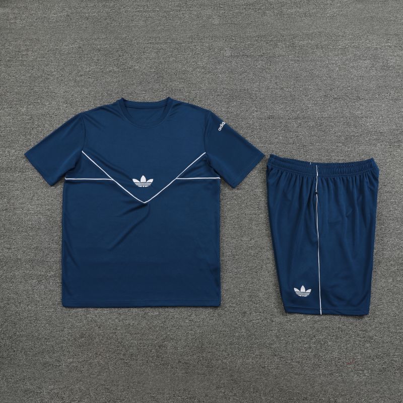 Kit Camisa e Short Adidas Azul Escuro