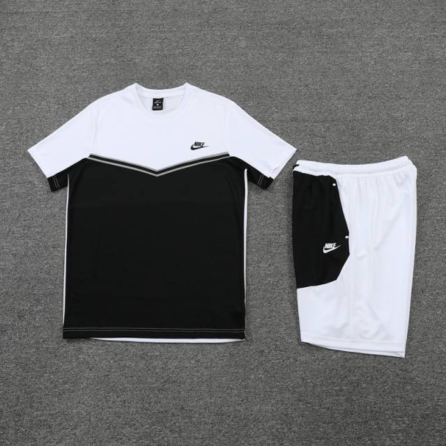 Kit Camisa e Short Nike Branco e Preto - Futhold