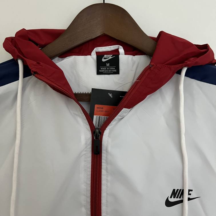 Corta Vento Nike Swoosh Vermelho e Branco - Futhold