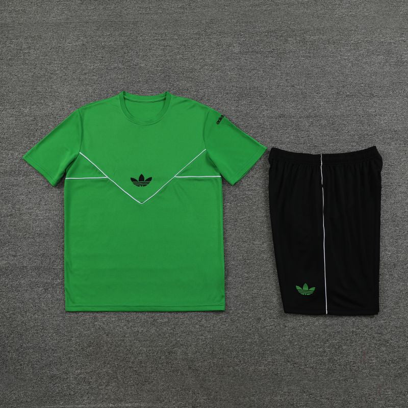 Kit Camisa e Short Adidas Verde e Preto