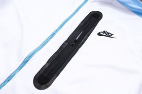 Conjunto Nike Tech Fleece Inside Branco e Azul