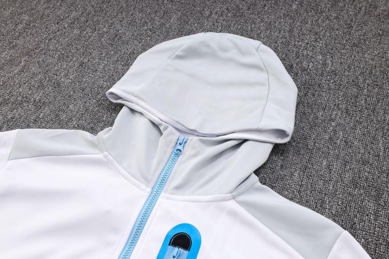 Conjunto Nike Tech Fleece Inside Branco e Cinza