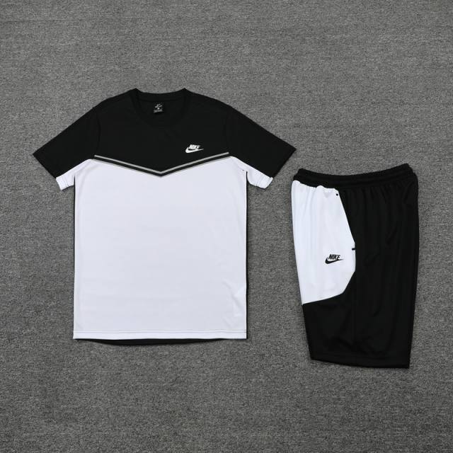 Kit Camisa e Short Nike Preto e Branco - Futhold