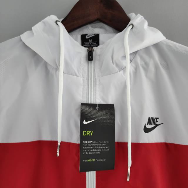 Corta Vento Swoosh Nike Branco x Vermelho - Futhold
