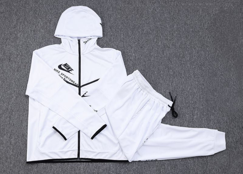 Conjunto SportWear Nike Tech Fleece Branco - Futhold