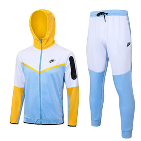 Conjunto Nike Tech Fleece Amarelo e Azul