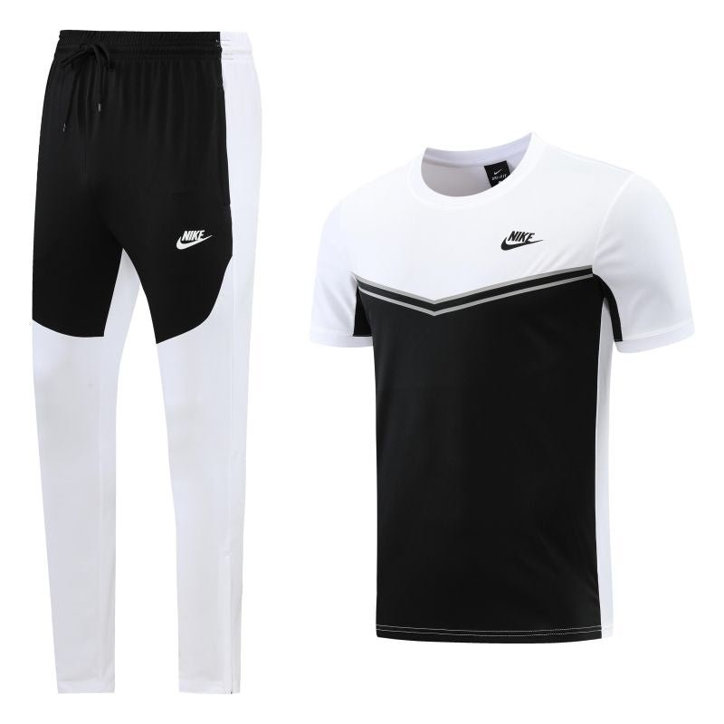 Kit Camisa e Calça Nike Branco e Preto - Futhold